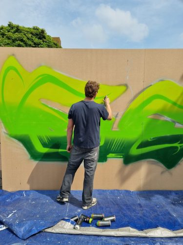 Blik Vooruit 2.0 - Graffiti - Timo - Dorpsplein Eede