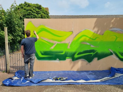 Blik Vooruit 2.0 - Graffiti - Timo - Dorpsplein Eede