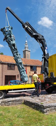 Kunstenfestival Aardenburg 2022 - Kunstenaars - Nick Ervinck - Opbouw